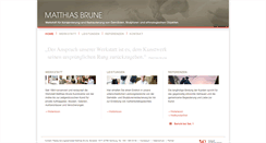Desktop Screenshot of brune-restaurator.de