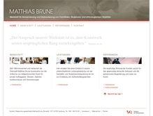 Tablet Screenshot of brune-restaurator.de